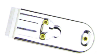 Cleaning scraper with metal handle