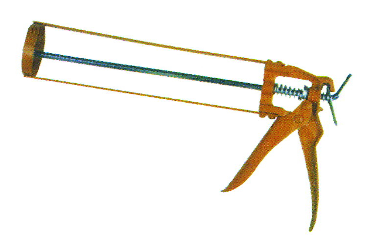 Skeleton caulking gun