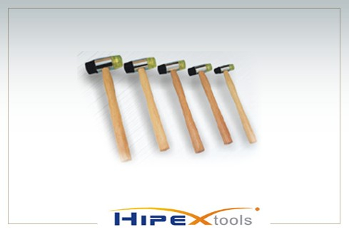 Rubber and plastic hammer