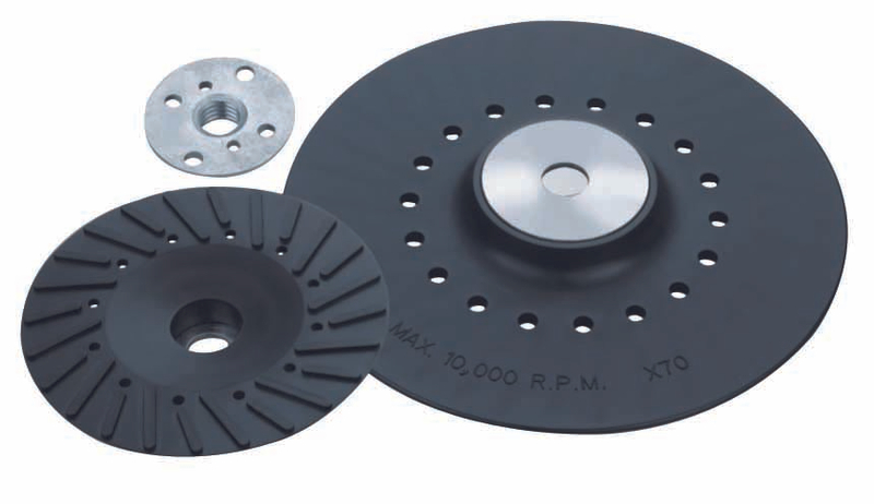 Plastic backing pad