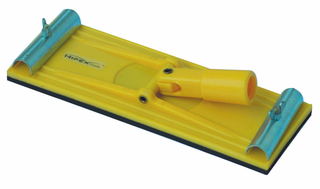 Sanding block with rotary handle