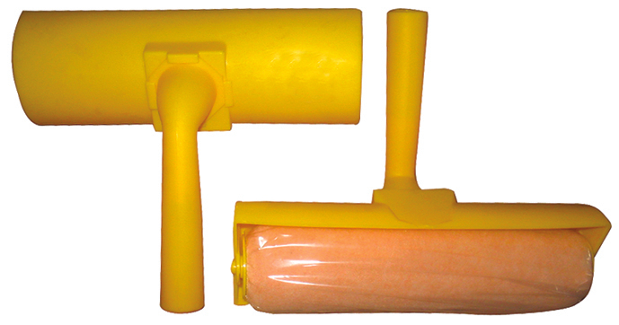 Adjustable ceiling paint roller