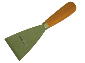 Bevel edge scrapers with metal top