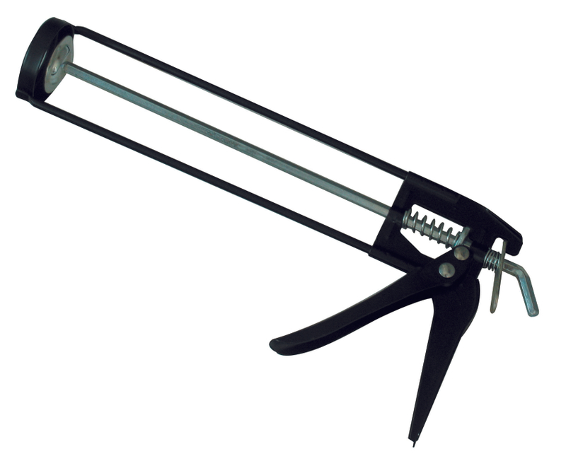 Skeleton caulking gun