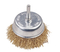 Spindle wire brush