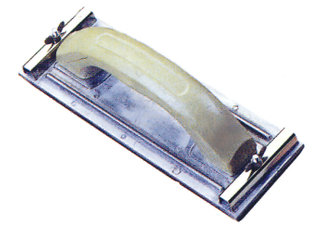 Aluminium sander with plastic handle
