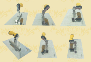 Universal rotating handle trowels