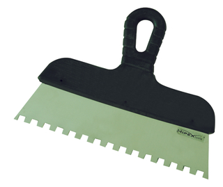Facade scraper with notches
