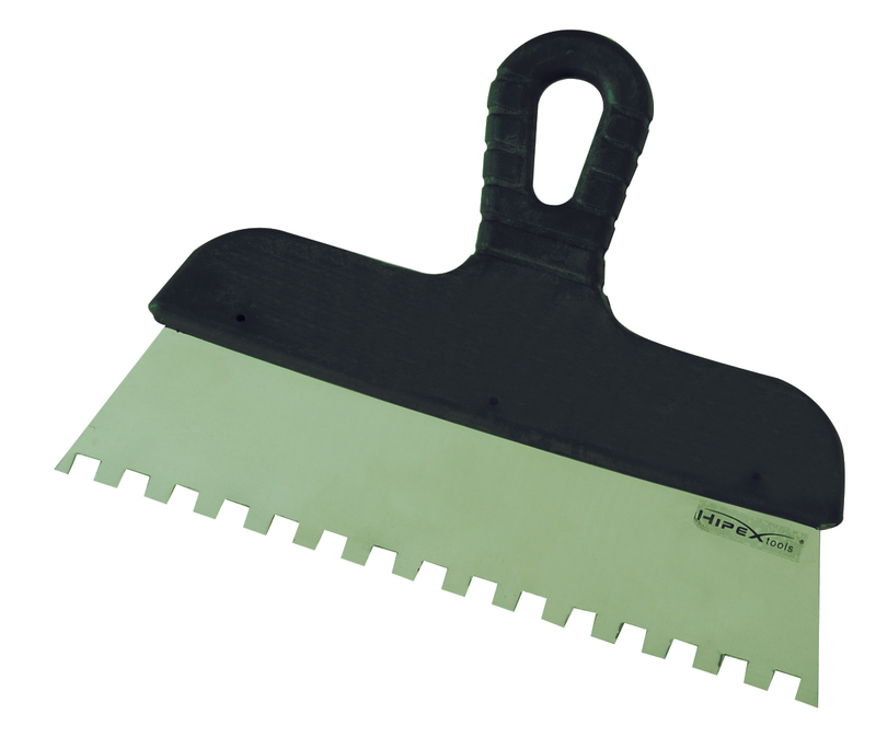 Facade scraper with notches